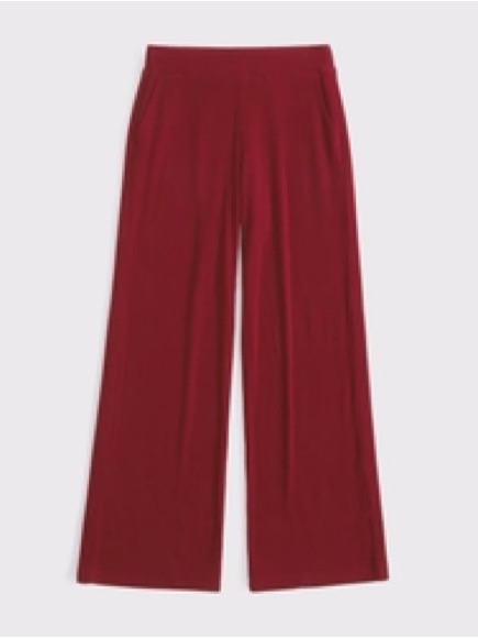 Abercrombie & Fitch Women’s Brushed Rib Wide Leg Sweatpants. Size Medium.